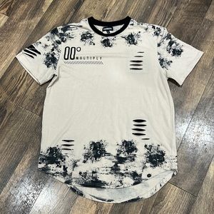 Carbon Distressed Hustle Street Rock Shirt